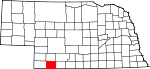Map of Nebraska showing Hitchcock County - Click on map for a greater detail.