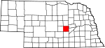 Map of Nebraska showing Howard County - Click on map for a greater detail.