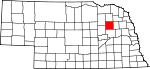 Map of Nebraska showing Madison County - Click on map for a greater detail.