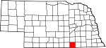 Map of Nebraska showing Nuckolls County - Click on map for a greater detail.