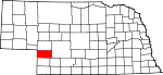Map of Nebraska showing Perkins County - Click on map for a greater detail.