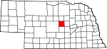 Map of Nebraska showing Valley County - Click on map for a greater detail.
