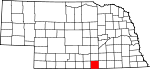Map of Nebraska showing Webster County - Click on map for a greater detail.