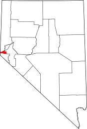 Map of Nevada showing City of Carson City - Click on map for a greater detail.