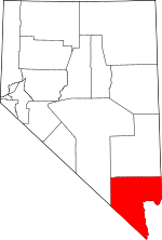 Map of Nevada showing Clark County - Click on map for a greater detail.
