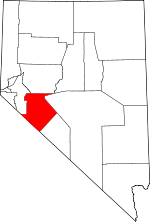 Map of Nevada showing Mineral County - Click on map for a greater detail.
