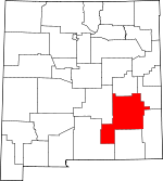 Map of New Mexico showing Chaves County - Click on map for a greater detail.