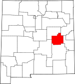 Map of New Mexico showing Debaca County - Click on map for a greater detail.