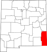 Map of New Mexico showing Lea County - Click on map for a greater detail.