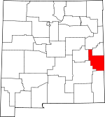 Map of New Mexico showing Roosevelt County - Click on map for a greater detail.