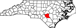 Map of North Carolina showing Cumberland County - Click on map for a greater detail.