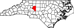 Map of North Carolina showing Davidson County - Click on map for a greater detail.
