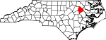 Map of North Carolina showing Edgecombe County - Click on map for a greater detail.