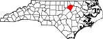 Map of North Carolina showing Franklin County - Click on map for a greater detail.