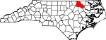 Map of North Carolina showing Halifax County - Click on map for a greater detail.