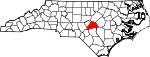 Map of North Carolina showing Harnett County - Click on map for a greater detail.