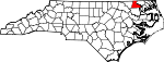 Map of North Carolina showing Hertford County - Click on map for a greater detail.