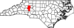 Map of North Carolina showing Iredell County - Click on map for a greater detail.