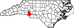 Map of North Carolina showing Mecklenburg County - Click on map for a greater detail.