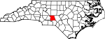 Map of North Carolina showing Montgomery County - Click on map for a greater detail.
