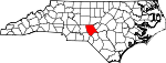 Map of North Carolina showing Moore County - Click on map for a greater detail.