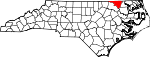 Map of North Carolina showing Northampton County - Click on map for a greater detail.