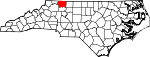 Map of North Carolina showing Surry County - Click on map for a greater detail.