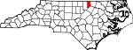 Map of North Carolina showing Vance County - Click on map for a greater detail.