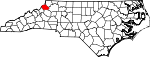 Map of North Carolina showing Watauga County - Click on map for a greater detail.