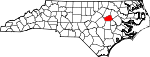 Map of North Carolina showing Wilson County - Click on map for a greater detail.