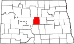 Map of North Dakota showing Sheridan County - Click on map for a greater detail.