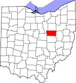 Map of Ohio showing Holmes County - Click on map for a greater detail.