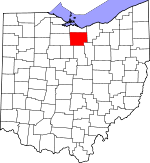 Map of Ohio showing Huron County - Click on map for a greater detail.