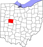Map of Ohio showing Logan County - Click on map for a greater detail.
