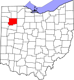 Map of Ohio showing Putnam County - Click on map for a greater detail.
