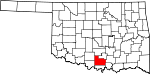 Map of Oklahoma showing Carter County - Click on map for a greater detail.