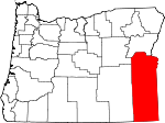 Map of Oregon showing Malheur County - Click on map for a greater detail.