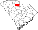 Map of South Carolina showing Chester County - Click on map for a greater detail.
