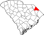 Map of South Carolina showing Dillon County - Click on map for a greater detail.