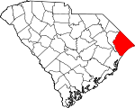 Map of South Carolina showing Horry County - Click on map for a greater detail.