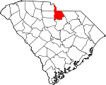Map of South Carolina showing Lancaster County - Click on map for a greater detail.