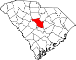 Map of South Carolina showing Richland County - Click on map for a greater detail.