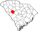 Map of South Carolina showing Saluda County - Click on map for a greater detail.