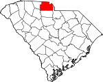 Map of South Carolina showing York County - Click on map for a greater detail.