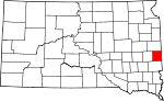 Map of South Dakota showing Moody County - Click on map for a greater detail.
