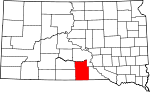 Map of South Dakota showing Tripp County - Click on map for a greater detail.
