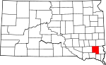 Map of South Dakota showing Turner County - Click on map for a greater detail.