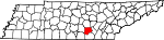 Map of Tennessee showing Grundy County - Click on map for a greater detail.