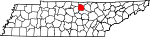 Map of Tennessee showing Jackson County - Click on map for a greater detail.