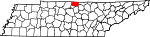 Map of Tennessee showing Macon County - Click on map for a greater detail.